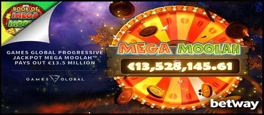 Mega Moolah jackpot record gagné chez Betway.com